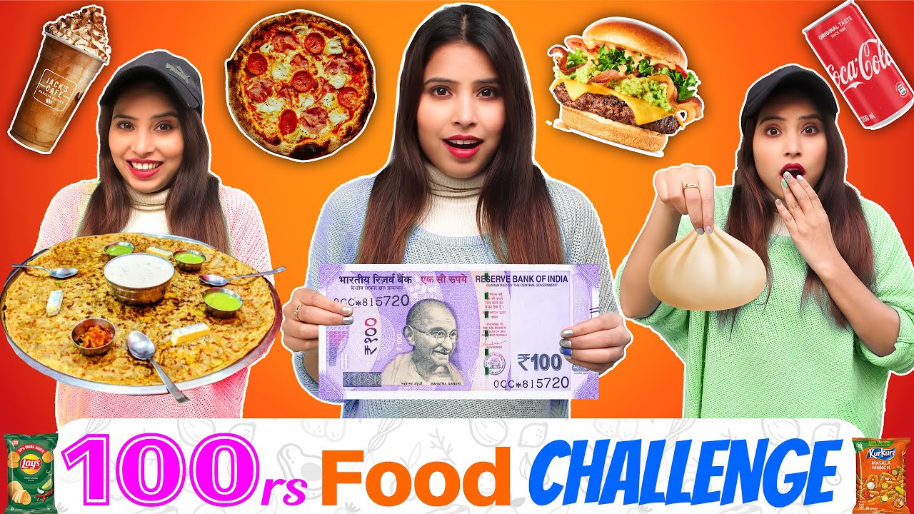 100 Rs Food Challenge S Babli Youtube