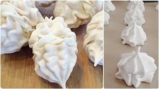 ხრაშუნა ბეზე კრემითა და ნიგვზით. Meringue cookies (English subtitles) #ბეზე #meringuerecipe