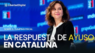 Ayuso, en Cataluña responde sobre el \