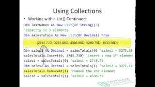 Visual Basic Collections Part 1 - Lists and Listboxes (2014)