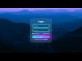 Modern Login Form with Gradient Button Hover Effect | HTML CSS Tutorial