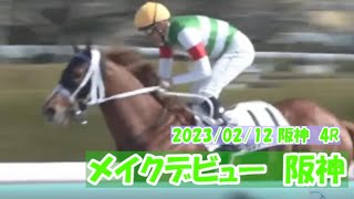 2023/02/12【パドック返し馬つき】阪神4R　メイクデビュー阪神　　☆セラフィックコール　ヘニーヒューズ　＃レースは10分ころから