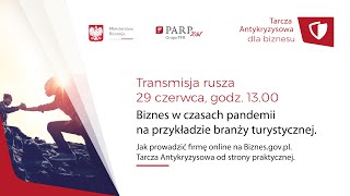 Biznes w czasach pandemii branża turystyczna. Portal biznes.gov.pl. Tarcza Antykryzysowa w praktyce.