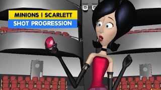 Minions | Scarlett Shot Progression | Animation Breakdowns | 3D Animation Internships