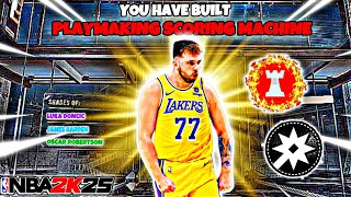 How To Make An EXTREMELY UNSTOPPABLE PLAYMAKING SCORING MACHINE Luka Doncic Build On 2k25!!