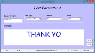 Text Formatter 2 (Microsoft Visual Basic 6.0)