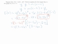 Tangent Line to Curve Chain Rule Tangent Line to Curve Chain Rule