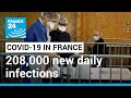 Covid-19 in France: 208,000 new daily infections recorded • FRANCE 24 English