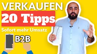 Verkaufen lernen | 20 Tipps  aus über 15 Jahren Verkauf von Waren an Händler (Millionen Umsätze)