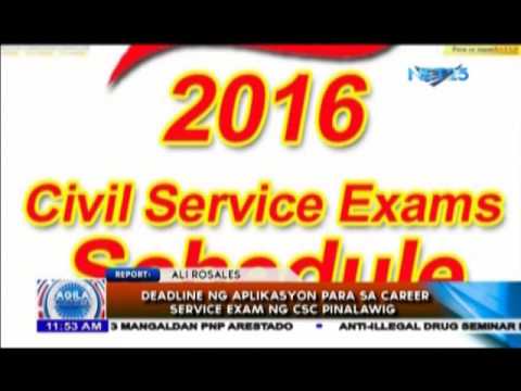 Deadline ng aplikasyon para sa Career Service Exam ng CSC pinalawig Deadline ng aplikasyon para sa Career Service Exam ng CSC pinalawig