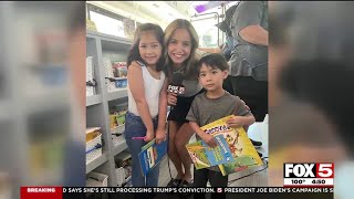 FOX5 Vegas Presents the Take 5 to Care Book Stop, featuring the CCSD Book Bus