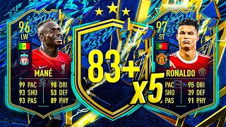 プレミア リーグ 83+ x5 パックとアイコン モーメント パック 20 個! 🤞 FIFA 22 アルティメットチーム