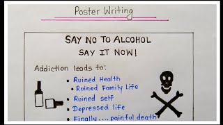 Poster writing || How to write poster making format