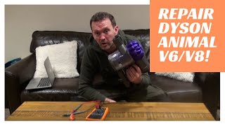 HOW TO DYSON REPAIR Animal V6 v8 battery charge problem issue cyclone