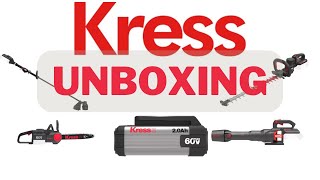 KRESS 60v BATTERY GARDEN TOOLS- UNBOXING