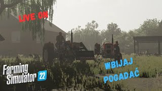 🚜Pierwszy live z fs 22😀start nowej seri na live 😱