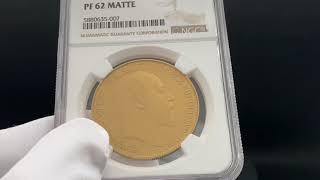 1902年 英国イギリス 5ポンド金貨 NGC鑑定 PF62MATTE エドワード7世