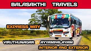 Balasakthi Travels 💗//Viruthunagar 🔁 Ayyampalayam// #BALASAKTHIBUSSERVICE #MADURAIBUSWARRIORS