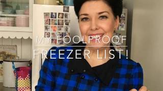 My Foolproof Freezer list!