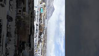 snowfall scenery🌨 capture in ladakh #himalayas #travel #hills #hillstation #mountains #leh