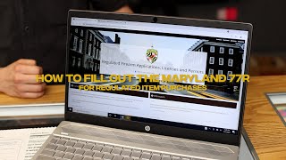 How to Fill Out the Maryland 77R Form for Regulated Item Purchases & Transfers