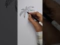 How to draw a coconut tree easy #drawing