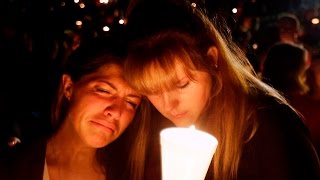 The mood of the Roseburg, Oregon following a vigil for the victims of a deadly mass shooting