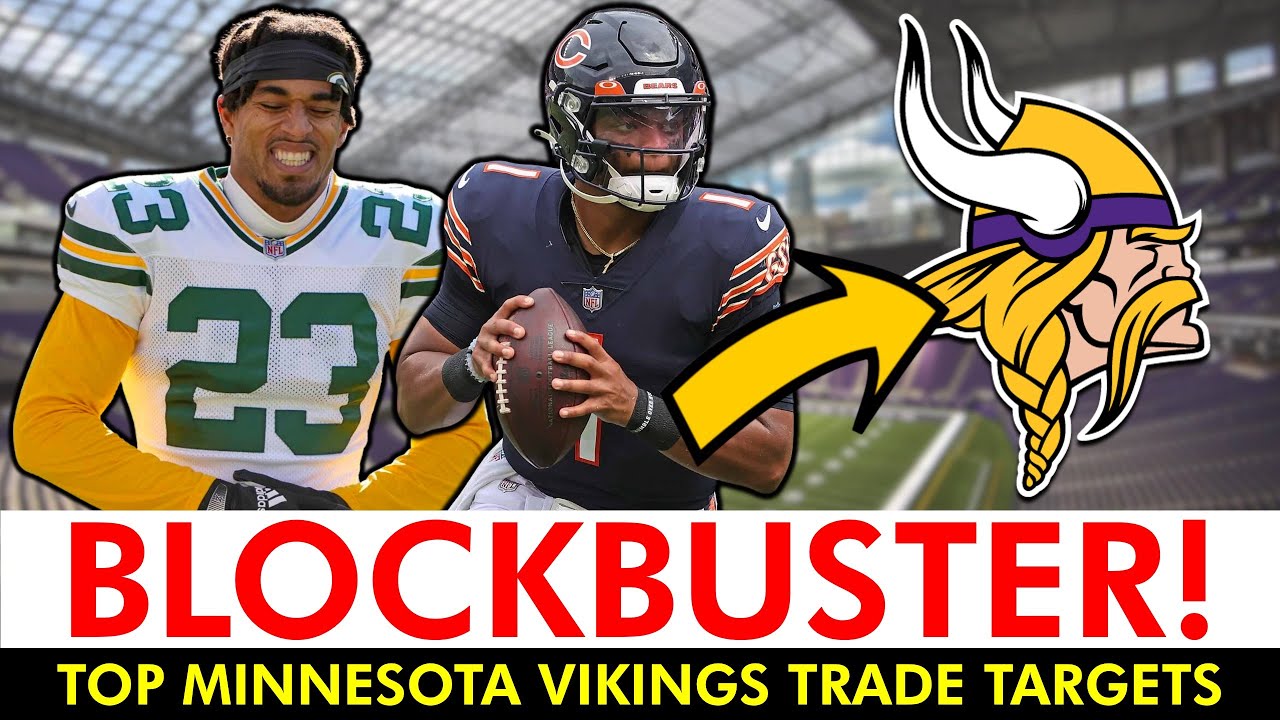 UPDATED Vikings Trade Targets Ft. Justin Fields, Jaire Alexander & Mike ...