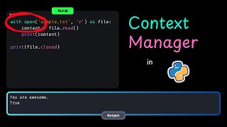 What Exactly are "Context Managers" in Python?