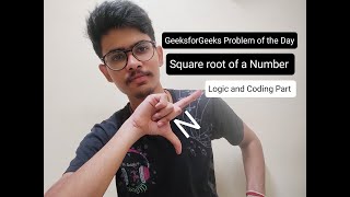 Square root of a number | gfgpotd | geeksforgeeks