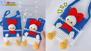 Móc Túi Vịt Donald Siêu Dễ Thương 🐥 Crochet Donald Duck Cute | Mimi Handmade