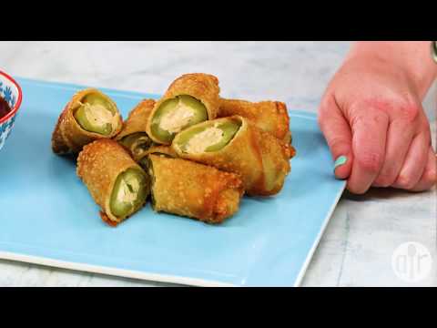 Recipe for stuffed pickle spring rolls