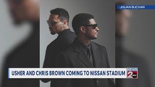 Usher, Chris Brown coming to Nissan Stadium