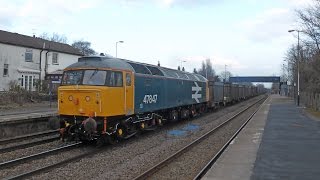 47847 on a gypsum train at Ferriby - 20th March 2015