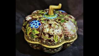 도자기-법랑분체양각합/중국도자기/china pottery / 010 4687 0365