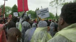 McDonald's workers campaign for $15 per hour