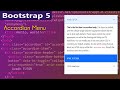 Bootstrap5 accordion menu | Bootstrap 5 Accordion Examples | responsive accordion bootstrap 5