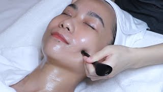 ASMR Facial Gua Sha from a Chinese skincare professional