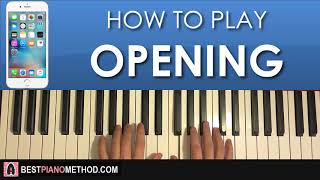 HOW TO PLAY iPhone Ringtone Opening Piano Tutorial Lesson