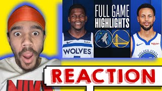 Reacting to TIMBERWOLVES at WARRIORS | FULL GAME HIGHLIGHTS