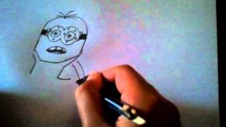 How to draw a minion from despicable me