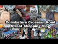 Coimbatore Crosscut Road Street Shopping Vlog in Tamil| Earrings,Sling Bag,T-shirt & Pants, Slippers