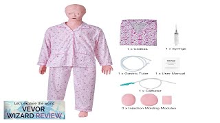 VEVOR Nursing Training Manikin Female Life Size Demonstration Human Manikin for Nursing Review