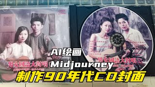 AI绘画：让Midjourney制作90年代CD唱片封面，真实照片，它做到了