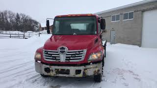 2006 Hino 258 Diesel 20’ Jerrdan Tilt and Load Tow w/ Wheel Lift For Sale