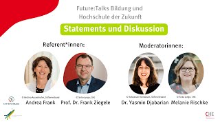 Future:Talks Bildung und Hochschule der Zukunft: Warum müssen wir jetzt die Weichen stellen?