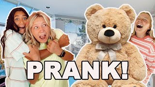 GIANT TEDDY BEAR ALIVE PRANK ON FAMILY w/16 Kids