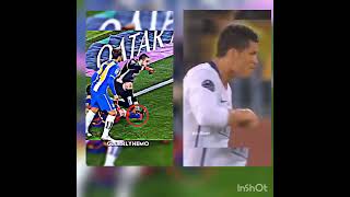 Messis head 😱😱 and Ronaldos expiration #trending #shorts #viral #football