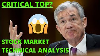 CRITICAL TOP? Stock Market Technical Analysis | S&P 500 TA | SPY TA | QQQ TA | DIA TA | SP500 TODAY