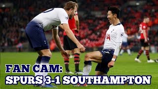 FAN CAM: Tottenham 3-1 Southampton: Spurs Back Up to 3rd: Kane, Lucas, Son / 손흥민 / 孫興慜: 05/12/18